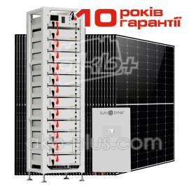 Солнечная электростанция СЭС  SUNSYNK 30кВт/ High Voltage LiFePO4  61,44кВт·ч/ 56x DMEGC 630Вт